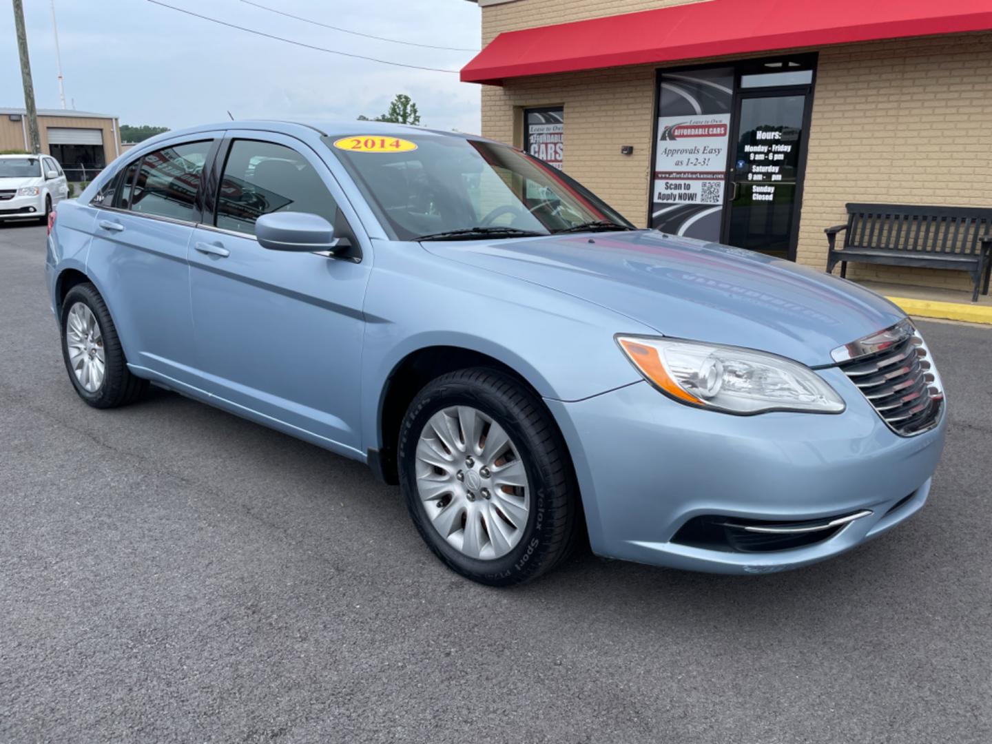 2014 Blue Chrysler 200 (1C3CCBAB0EN) with an 4-Cyl, 2.4 Liter engine, Automatic, 4-Spd transmission, located at 8008 Warden Rd, Sherwood, AR, 72120, (501) 801-6100, 34.830078, -92.186684 - Photo#1